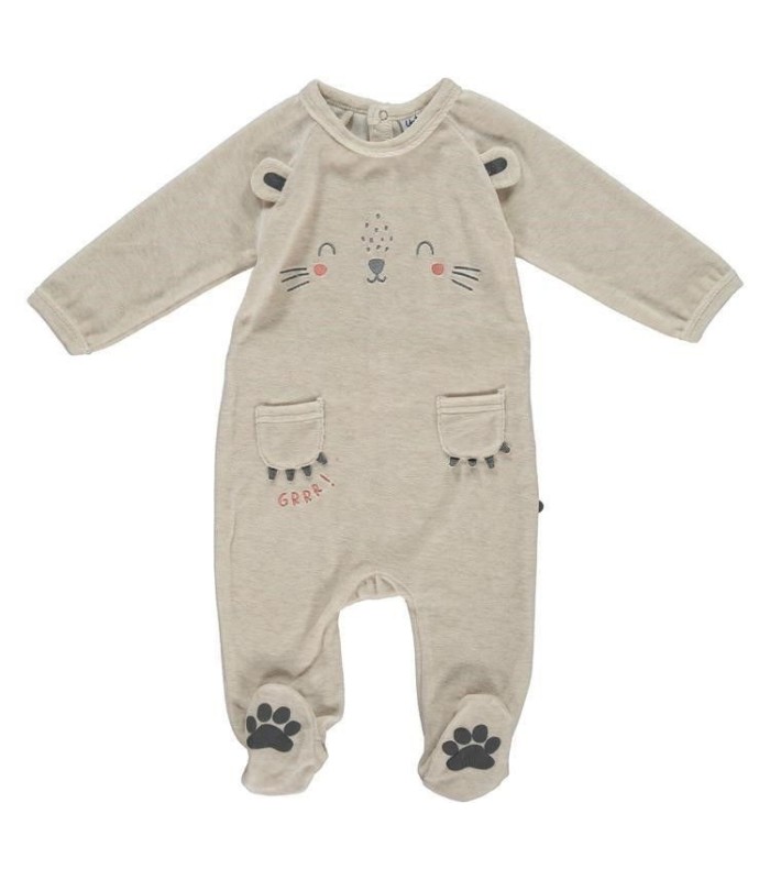 Pelele Bebé Tundosado "Grr"