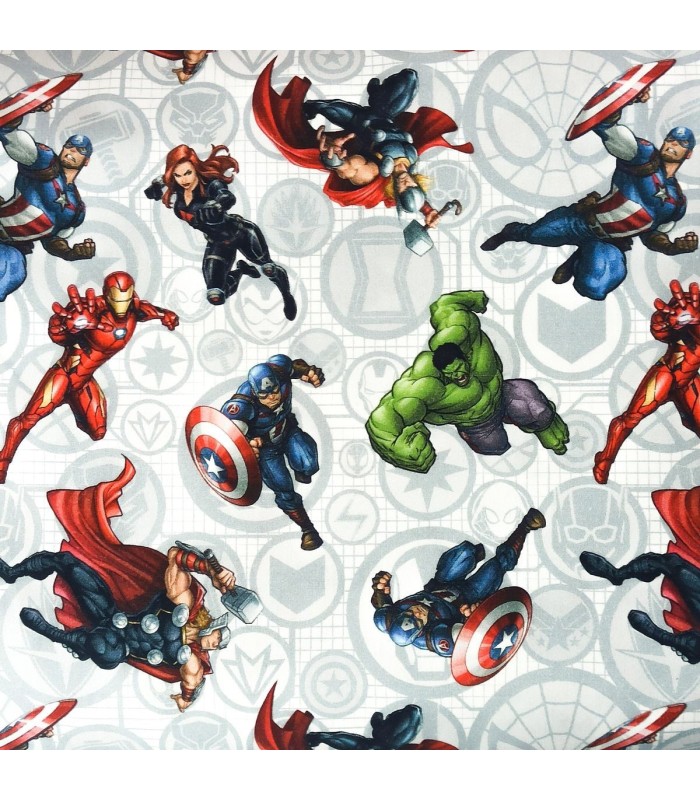 Tela Algodón "Los Vengadores"