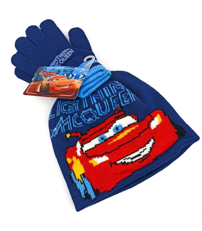 Conjunto Gorro y Guantes Lightning Mcqueen
