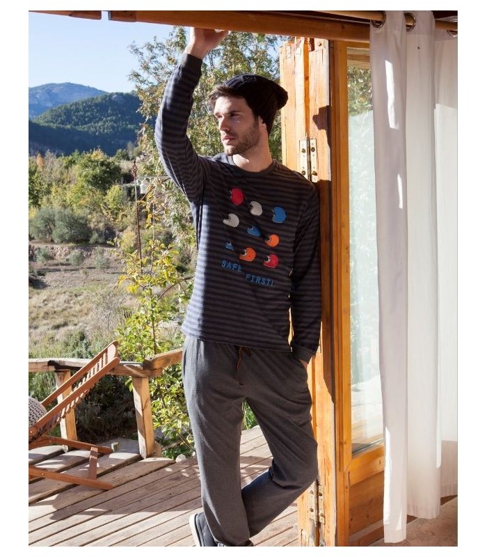 Pijama Manga Larga Hombre Admas 50277