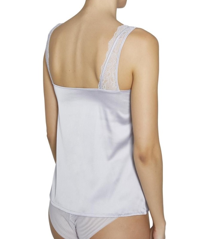 Camiseta Lencera de Mujer en Raso con Encaje