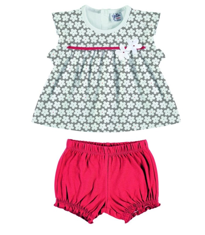 Conjunto Niña Manga Corta "Daisy Flower"