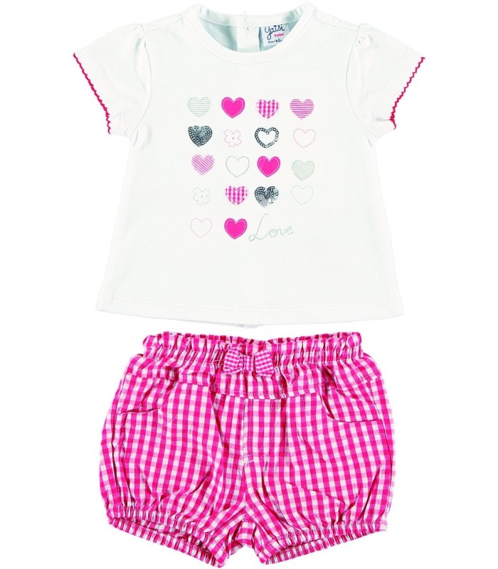 Conjunto Niña Manga Corta "Love"