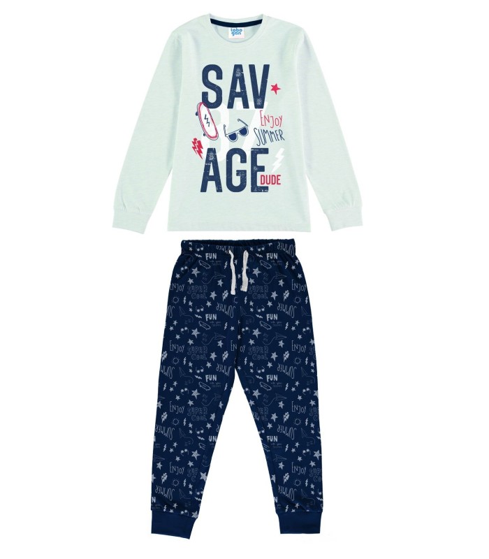 Pijama Niño Manga Larga Fino "Savage"