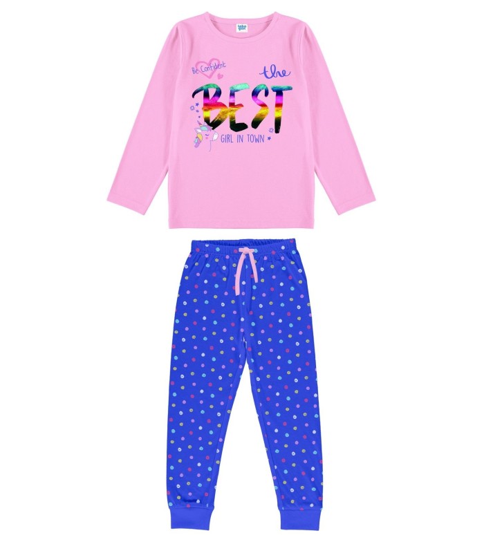 Pijama Niña Fino Manga Larga "THE BEST GIRL"