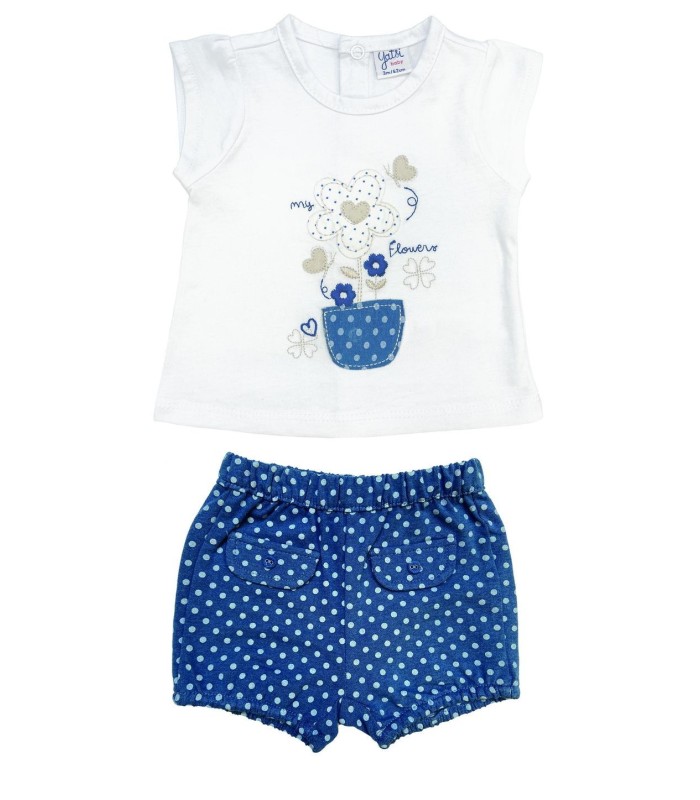 Conjunto Niña Manga Corta "MY FLOWER"
