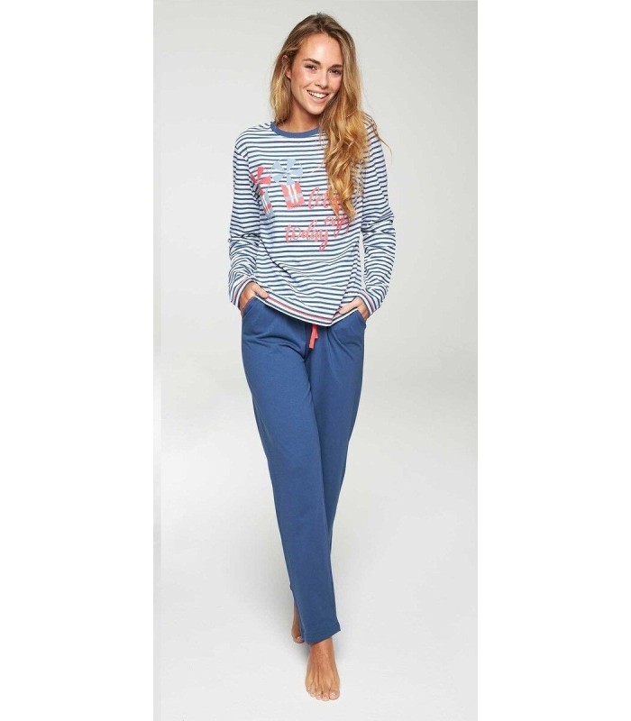 Pijama Mujer Manga Largo Fino 220004 Muydemi