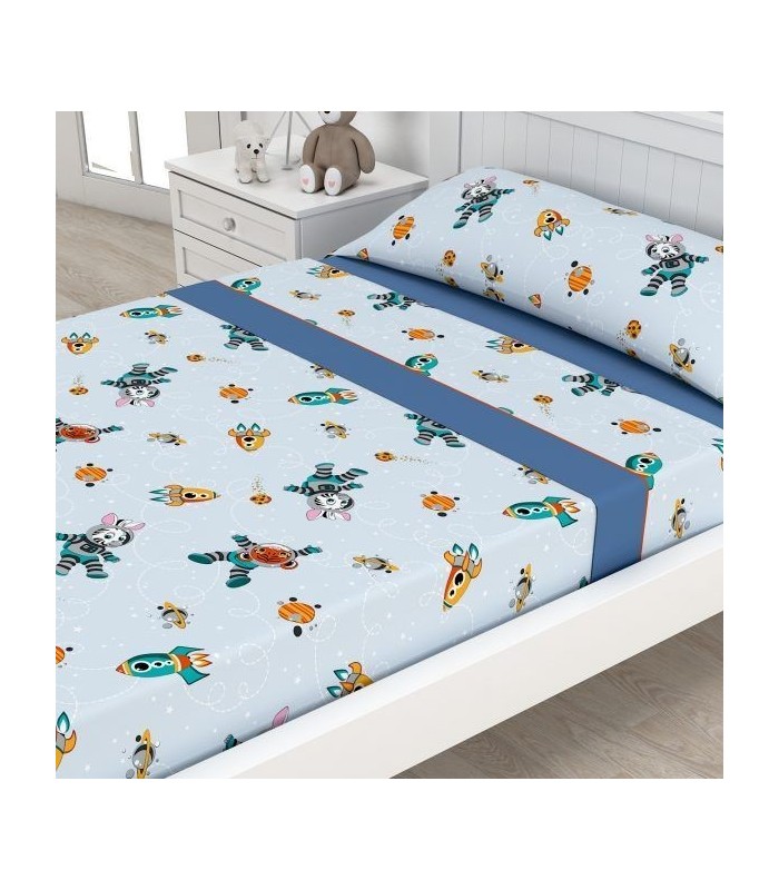 Juego de Sábanas Infantiles Astronautas de Victorio Lucchino