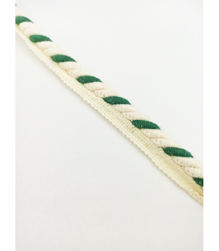 Cordón Pestaña Bicolor 2.5 Cm Mate