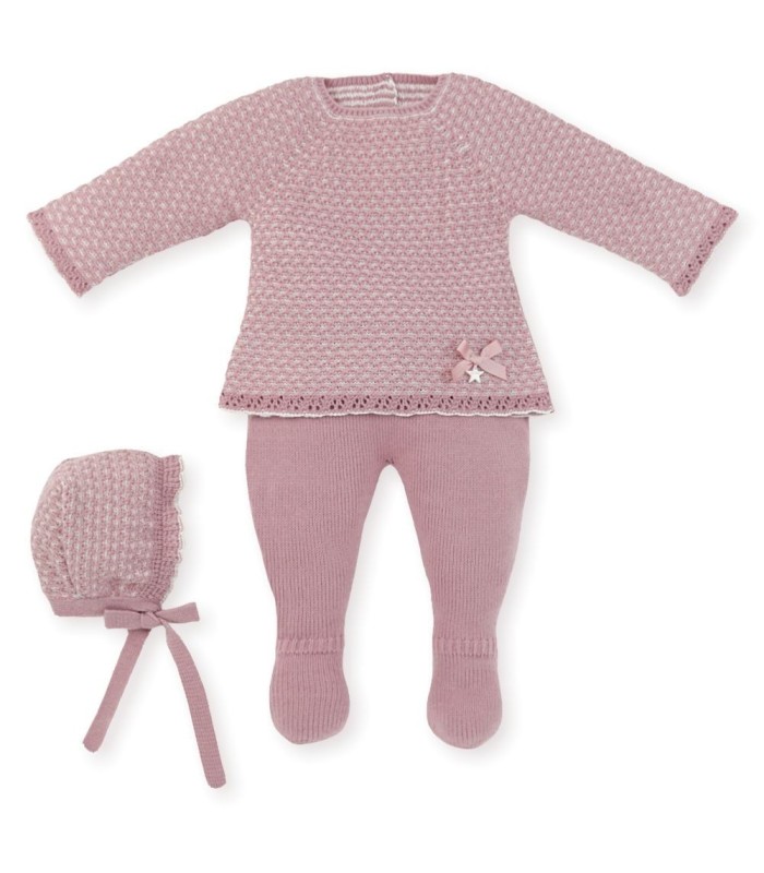 Traje Bebé 3 Piezas Lana "ROMANTIC BLISS"
