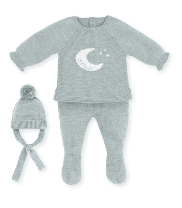 Traje Bebe 3 Piezas Lana "DISCOVERING THE COSMOS"