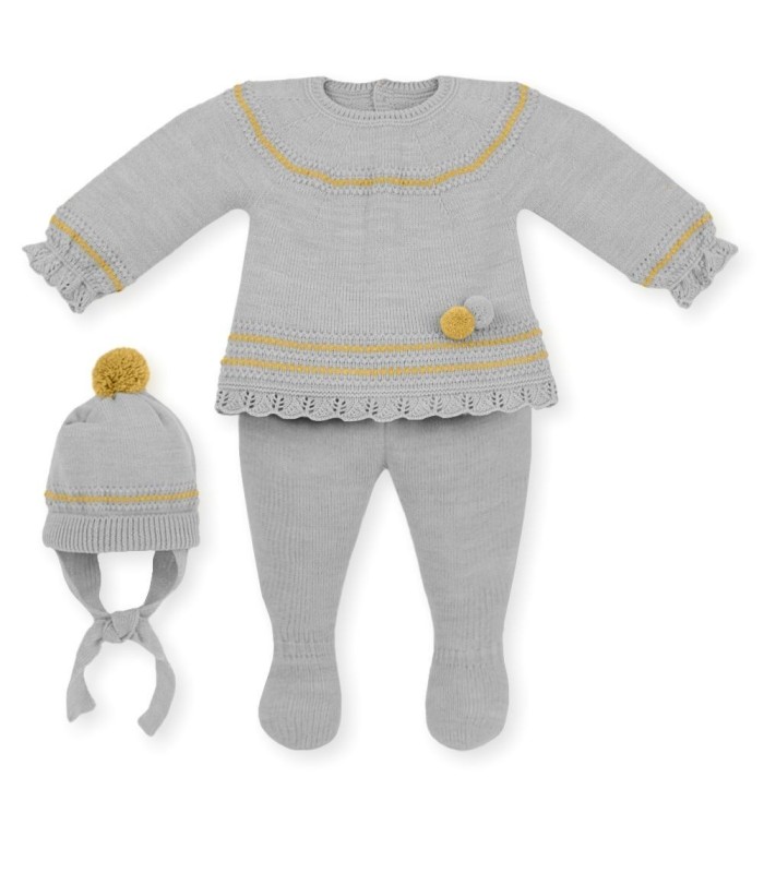 Traje Bebé 3 Piezas Lana "A WORLD OF SOFTNESS"