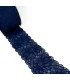 Encaje Nylon Elástico Marino. Ancho 8,5 cm
