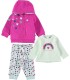 Chándal Niña Felpa 3 Piezas "LOVELY IS A SMILE"