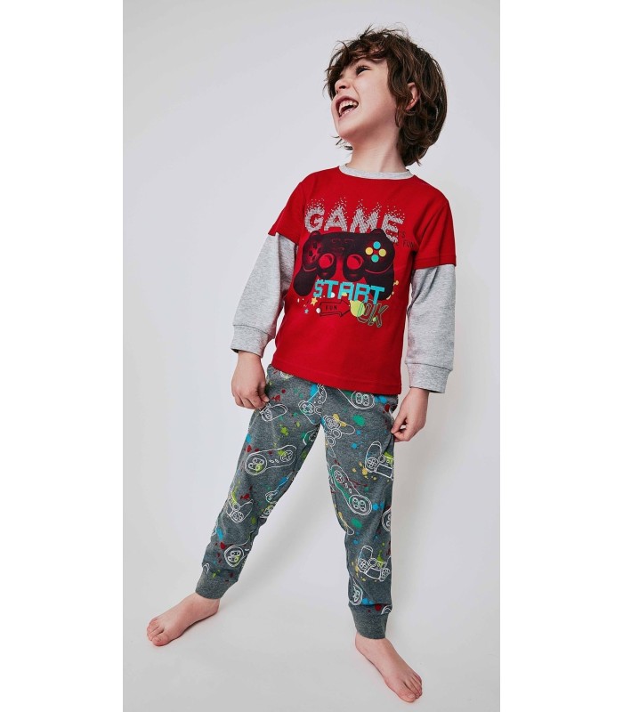 Pijama Niño 100% Algodón Interlock "Game Start"