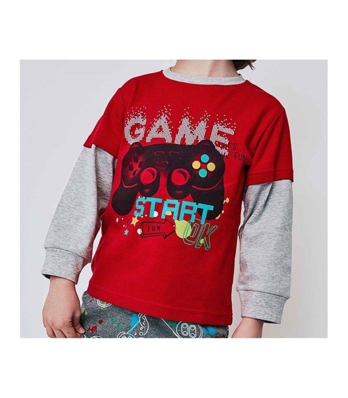 Pijama Niño 100% Algodón Interlock "Game Start"