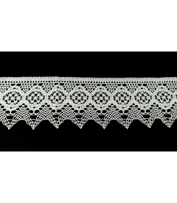 Puntilla de Hilo Blanco 9.5 Cm. Picos