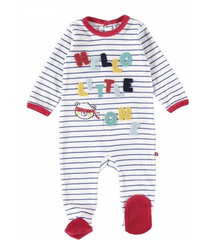 Pelele Bebé Tundosado "HELLO LITTLE"