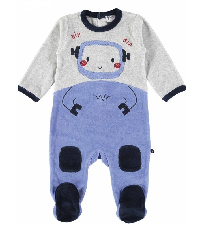 Pelele Niño Tundosado "ROBOTS"