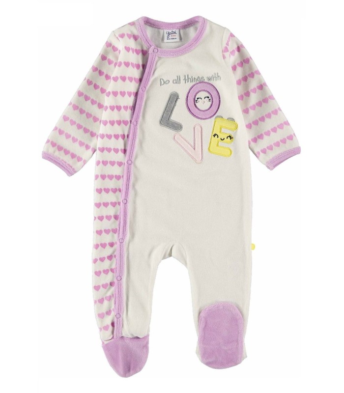 Pelele Niña Tundosado "WITH LOVE"