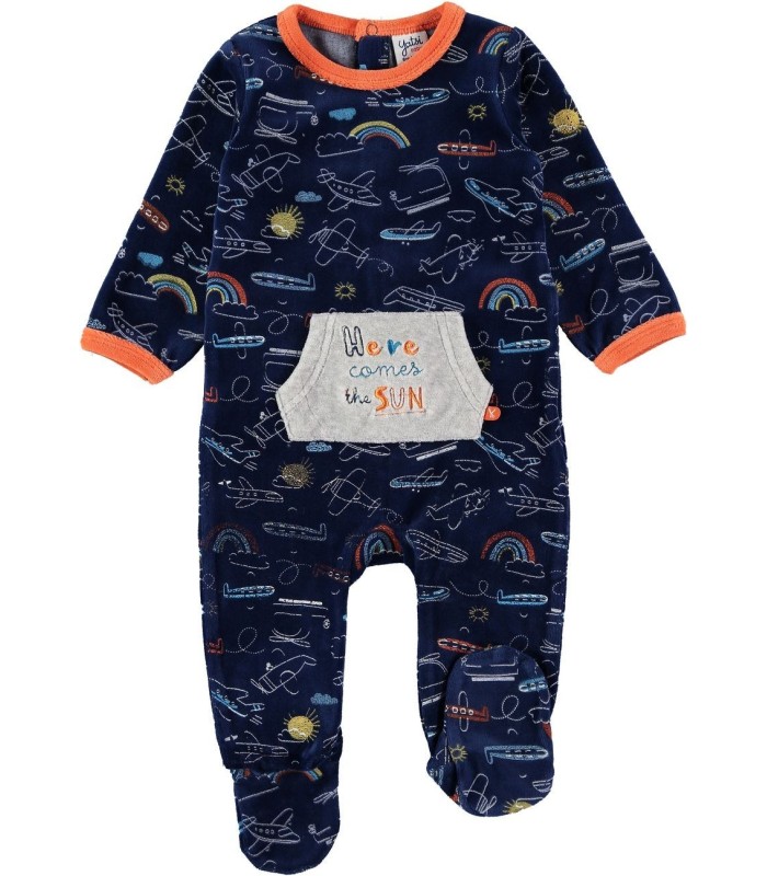 Pelele Niño Tundosado "HERE COSMES THE SUN"