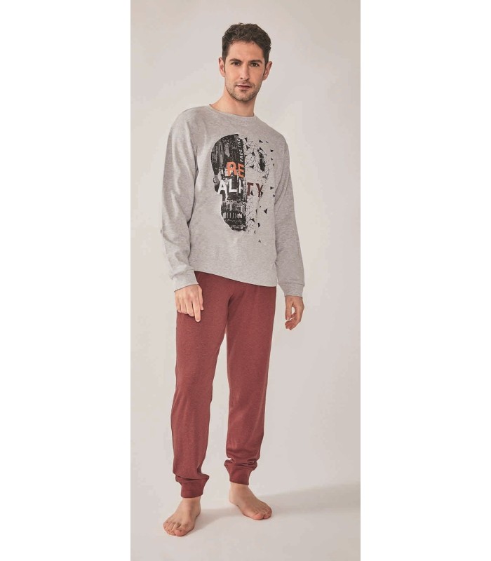 Pijama Caballero Interloch Algodón "Face The Reality"