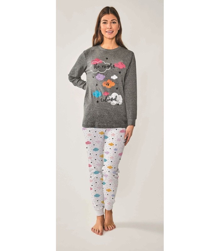 Pijama Mujer Interlock Perchado "The Night"