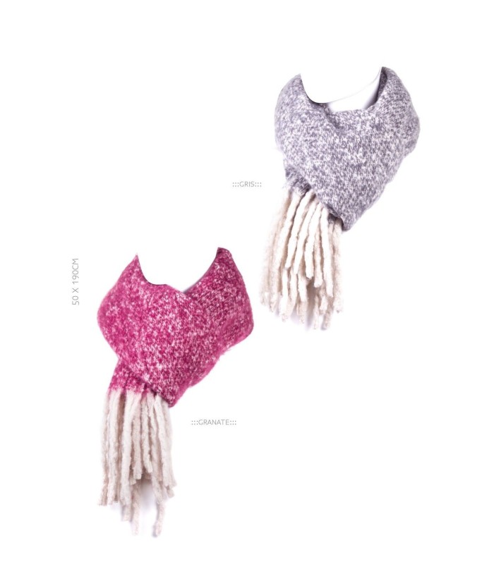 Bufandón Fleco Soft Mujer