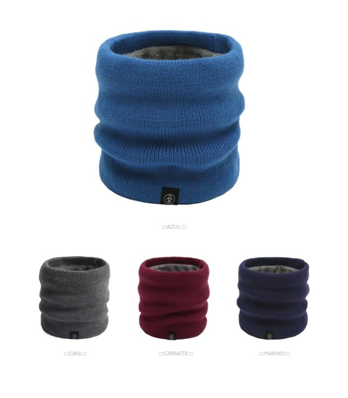 Cuello Unisex  Lana con Forro Interior de Pelo.