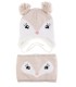 Conjunto Niña Gorro y Cuello Forrados de Pelo