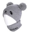 Conjunto Gorro y Cuello Bebé "Osito"