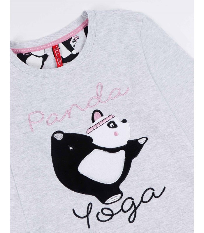 Pijama Niña Manga Larga "Panda Yoga"