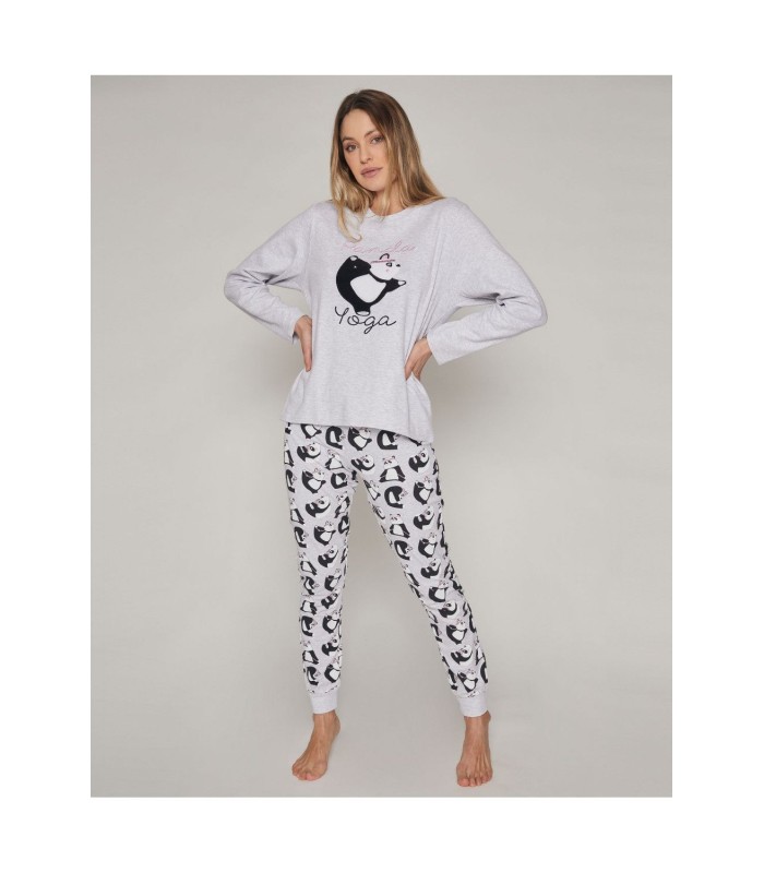 Pijama Mujer Manga Larga "Panda Yoga"