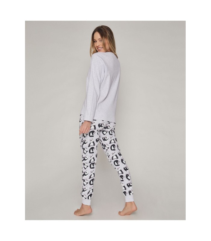 Pijama Mujer Manga Larga "Panda Yoga"