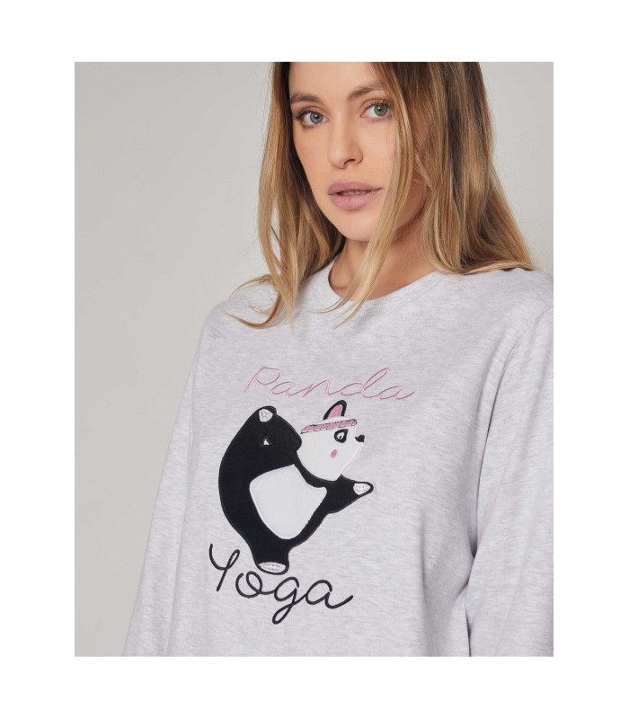 Pijama Mujer Manga Larga "Panda Yoga"