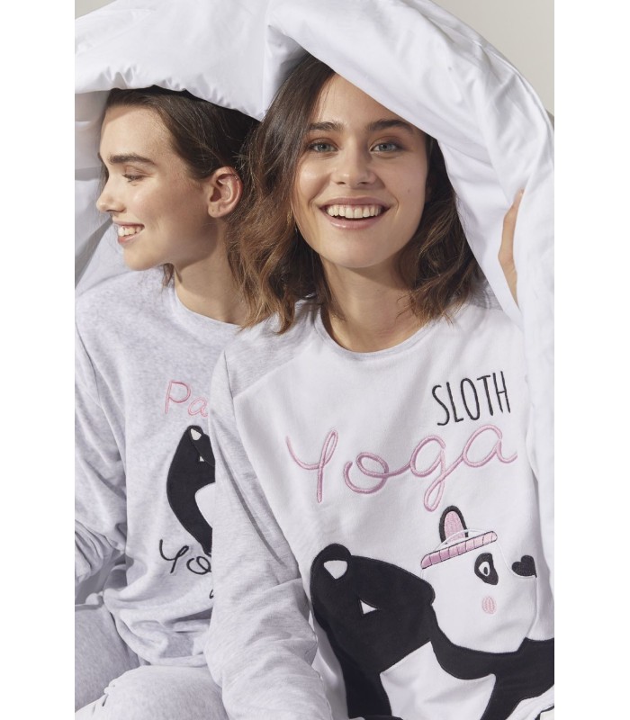 Pijama Mujer Manga Larga "Panda Yoga"