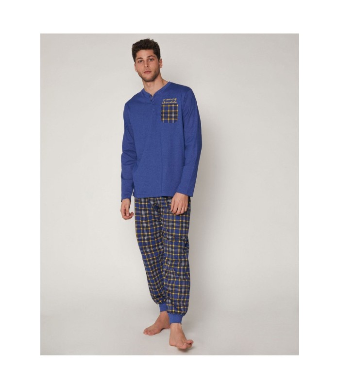 Pijama Hombre Manga Larga "Morning Chocolate"