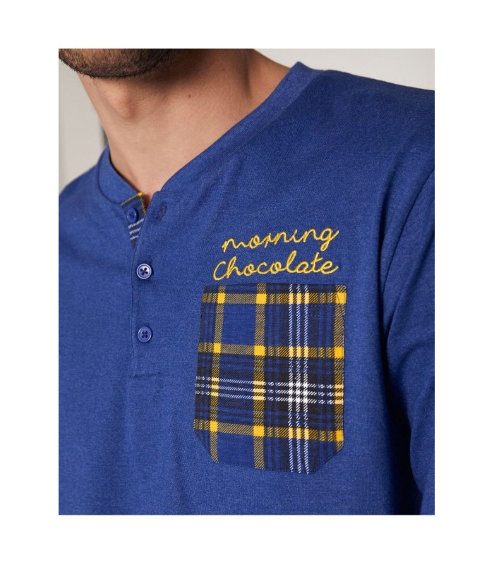 Pijama Hombre Manga Larga "Morning Chocolate"