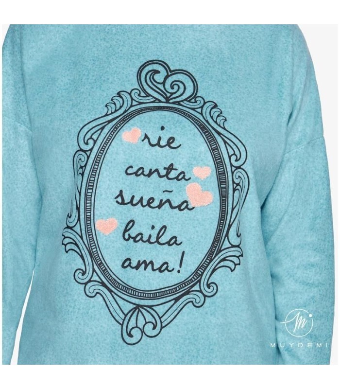Pijama Mujer Micro Polar "Espejito" Muydemi