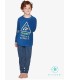 Pijama Niño Micro Polar Tres en Raya Muydemi