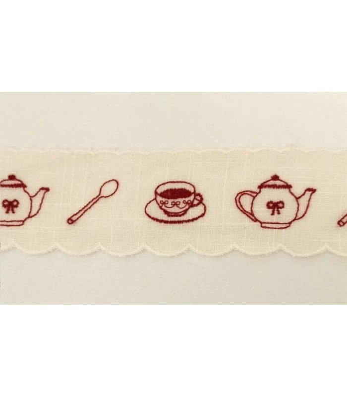 Tira Bordada Cocina 6 Cm