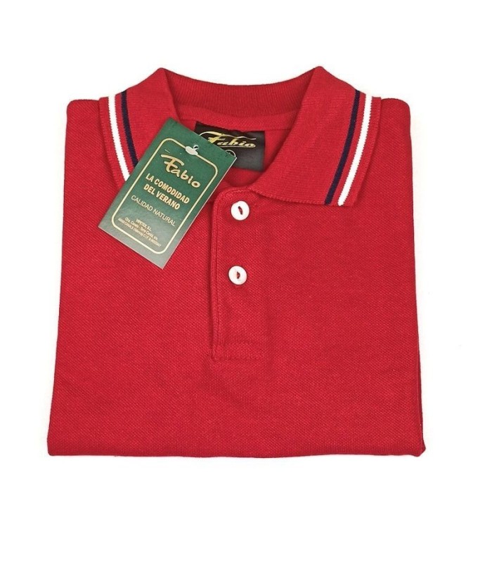 Polo Niño Manga Corta con Ribete Fabio