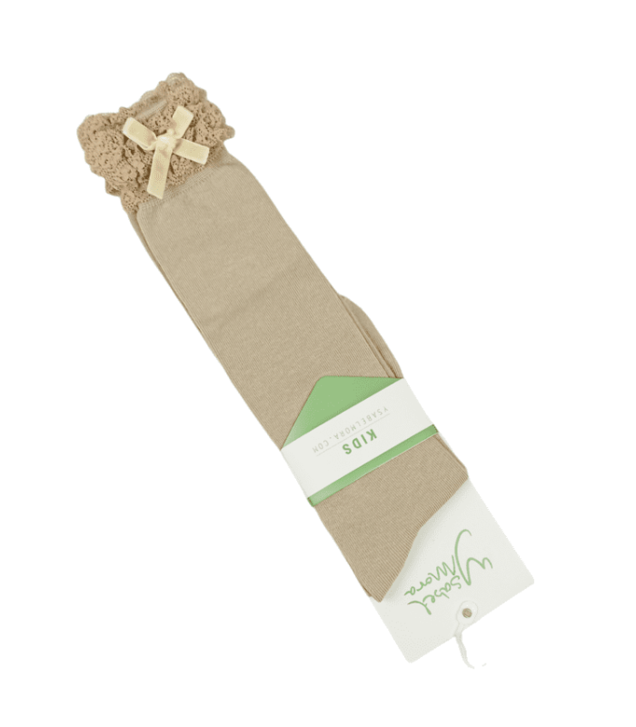 Calcetín Niña Largo con Puntilla 32211 Ysabel Mora