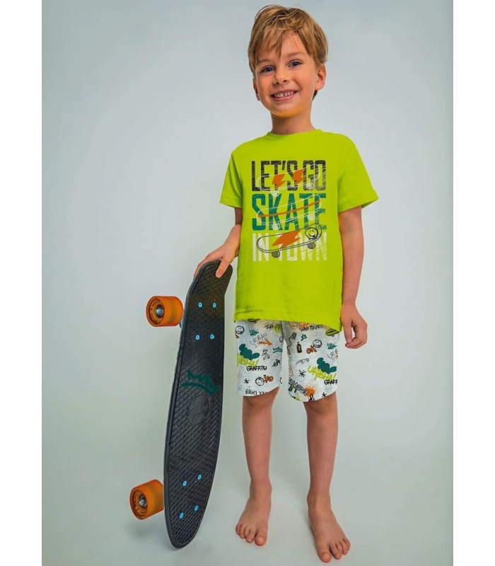 Pijama Niño Manga Corta "Skate"