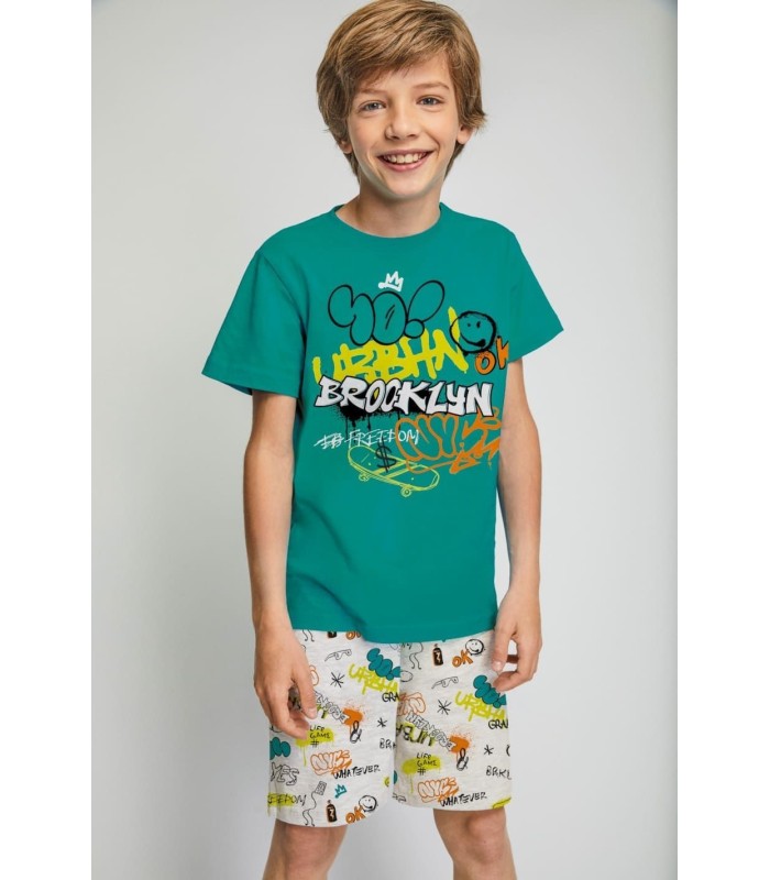 Pijama Niño Manga Corta "Brooklyn"