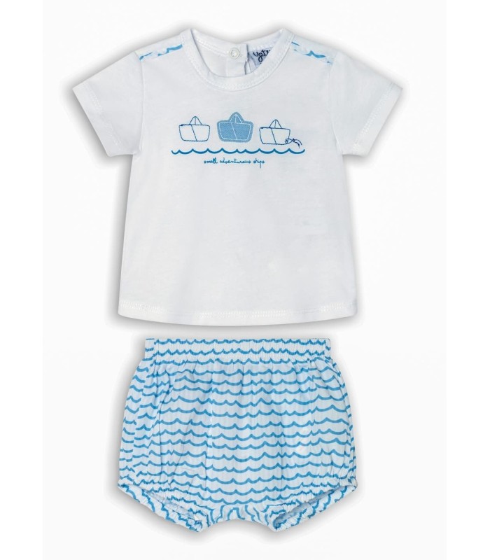 Conjunto Bebé Manga Corta "Ship"