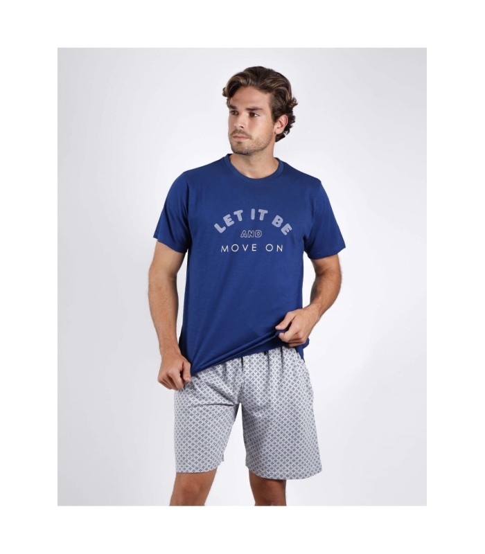 Pijama Manga Corta "Let It Be" para Hombre