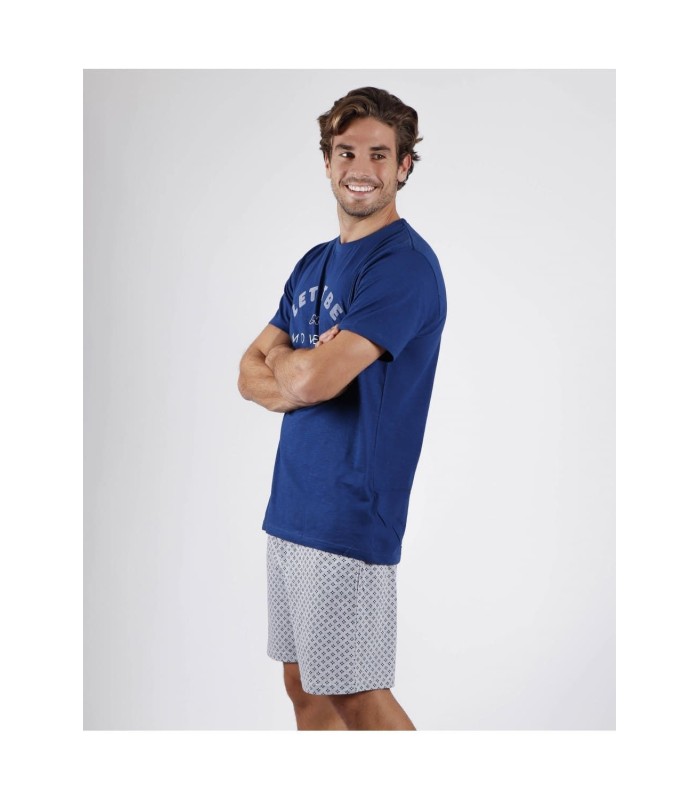 Pijama Manga Corta "Let It Be" para Hombre