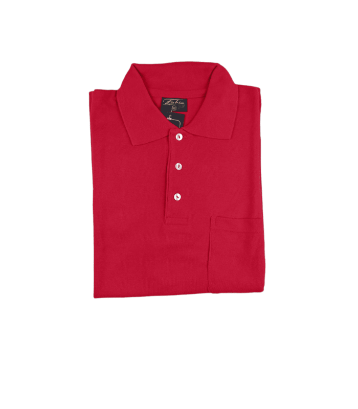 Polo Hombre Manga Corta Rojo 9015 Fabio