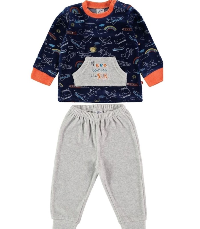 Pijama Niño Tundosado "Here Cosmes The Sun"